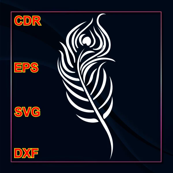 Peacock Feather DXF